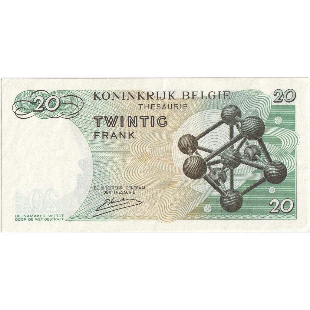 Belgique, 20 Francs, NEUF