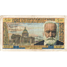 Frankreich, 5 Nouveaux Francs, Victor Hugo, 1965-07-01, E.147 43077, S+
