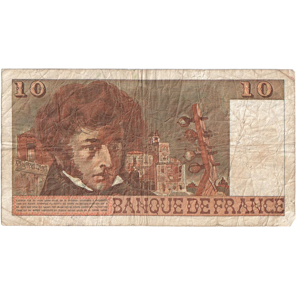 France, 10 Francs, Berlioz, 1978-03-02, D.302 603335, VF(20-25)