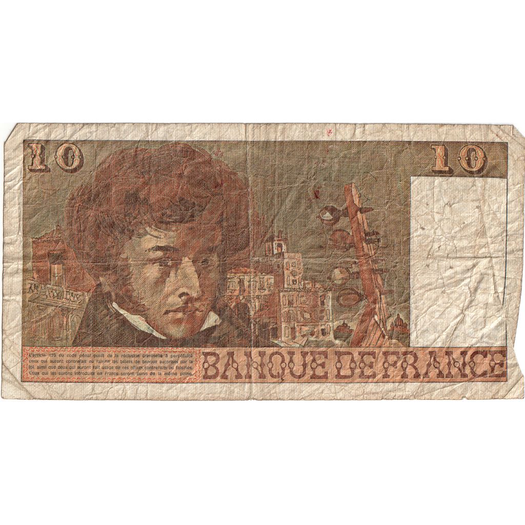 France, 10 Francs, Berlioz, 1976-08-05, Q.293 716073, VF(20-25)