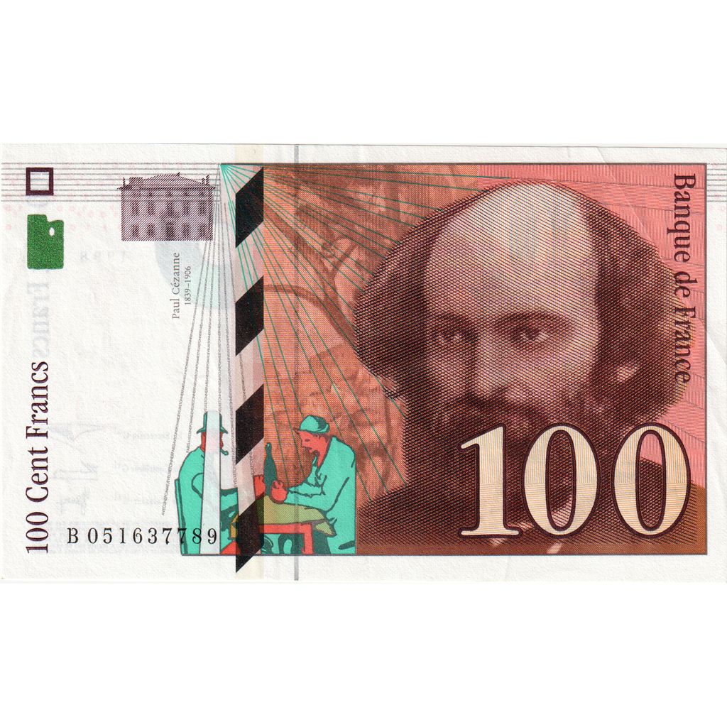 Francja, 100 Francs, Cézanne, B051637789, AU(55-58)