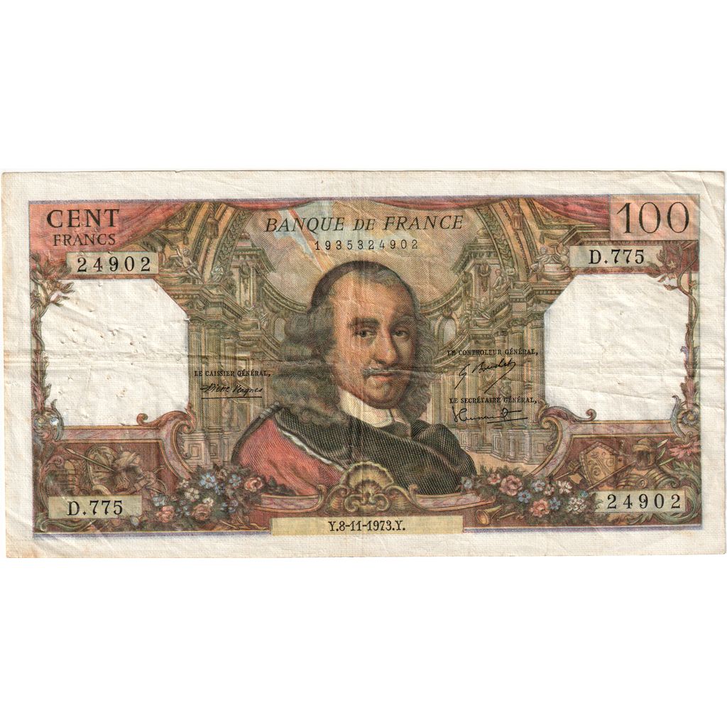 Frankrijk, 100 Francs, Corneille, 1973-11-08, D.775 24902, TB