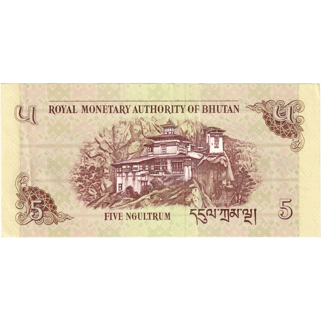 Bhutan, 5 Ngultrum, UNC(60-62)