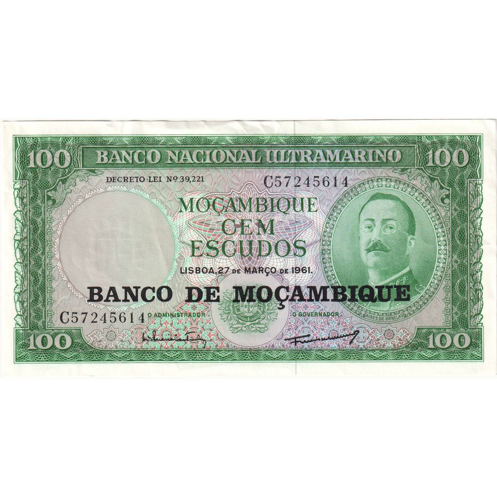 Moçambique, 100 Escudos, 1961-03-27, UNC(60-62)