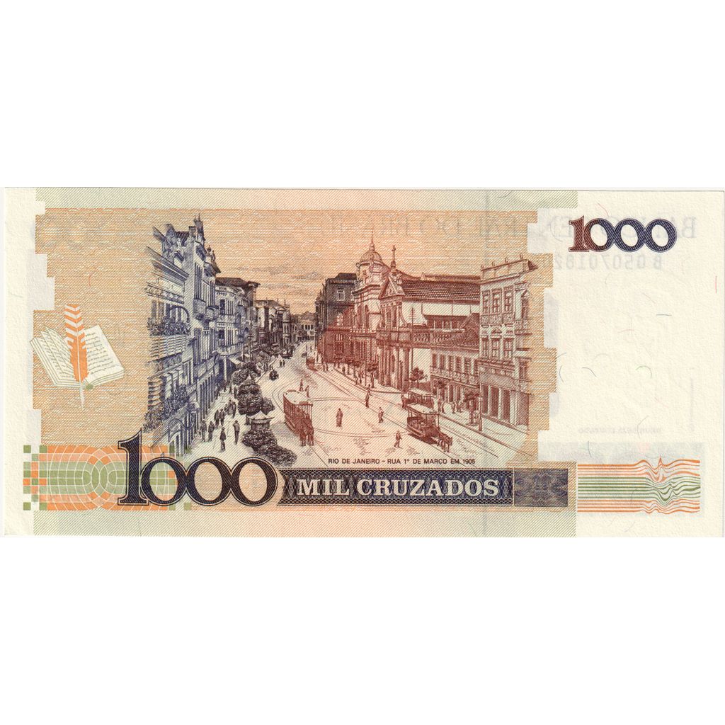 Brasilien, 1 Cruzado Novo on 1000 Cruzados, UNZ
