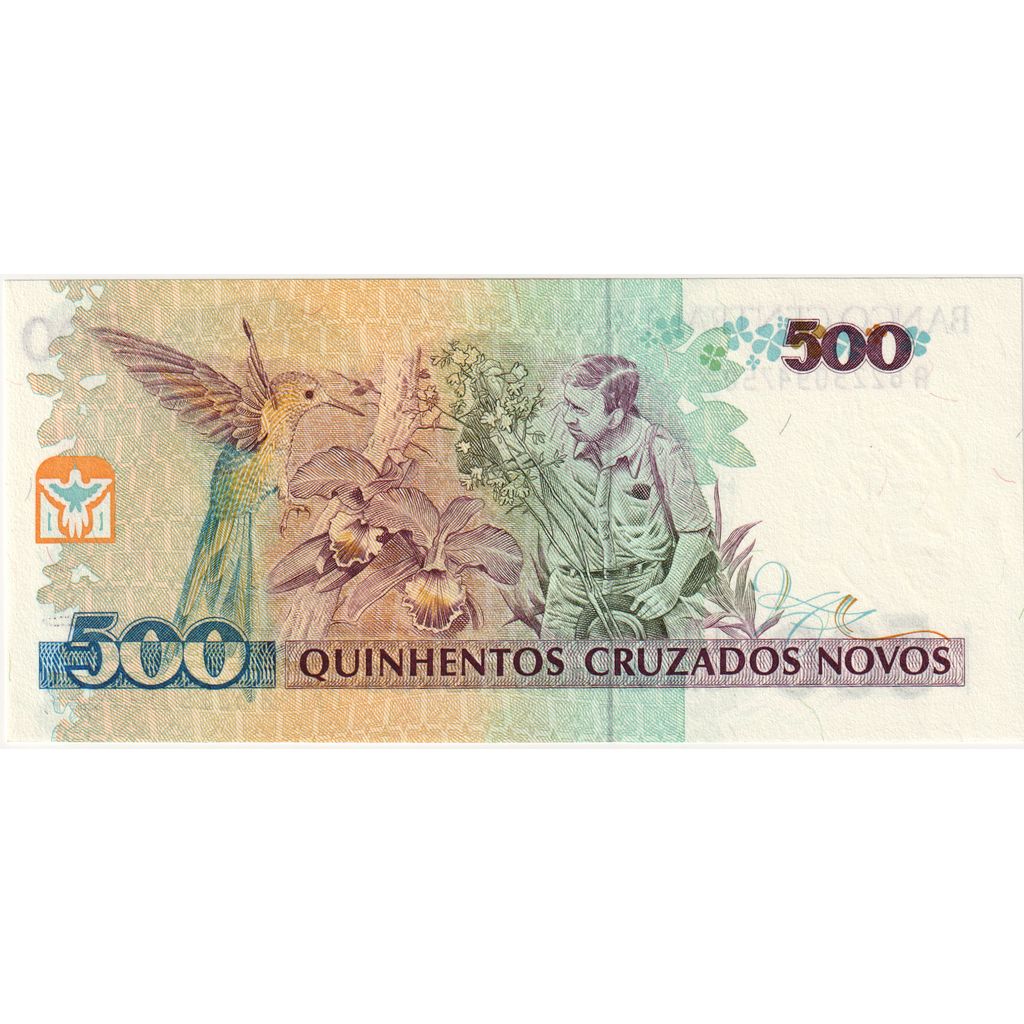 Brasile, 500 Cruzeiros on 500 Cruzados Novos, FDS