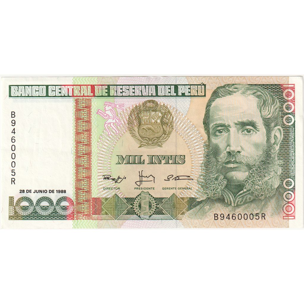 Perú, 1000 Intis, 1988-06-28, UNC