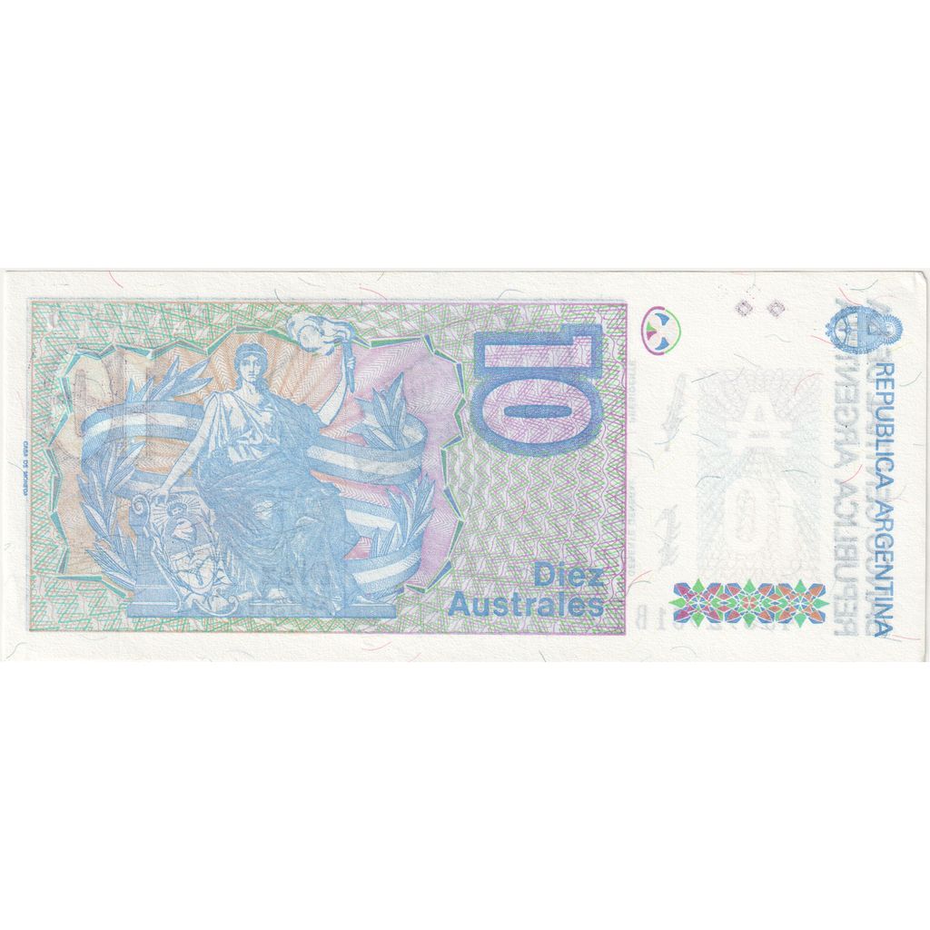Argentinien, 10 Australes, UNZ