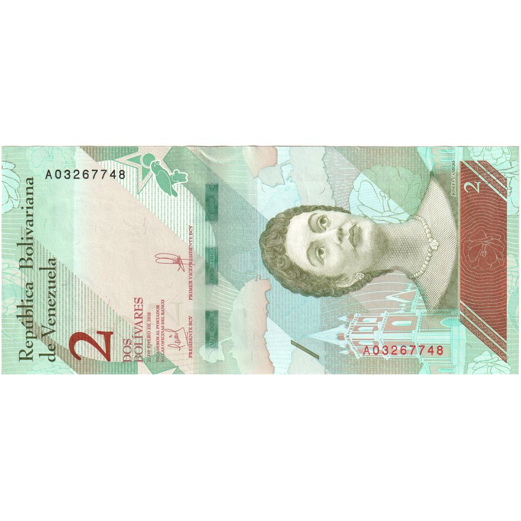 Venezuela, 2 Bolivares, 2018-01-15, UNC(63)