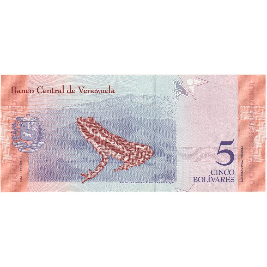 Venezuela, 5 Bolivares, 2018-01-15, UNC(65-70)
