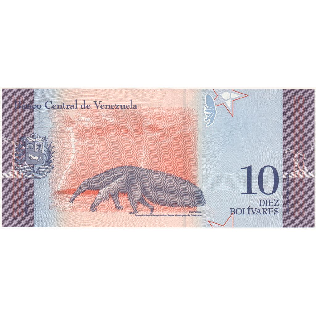 Venezuela, 10 Bolívares, 2018-01-15, UNC(65-70)
