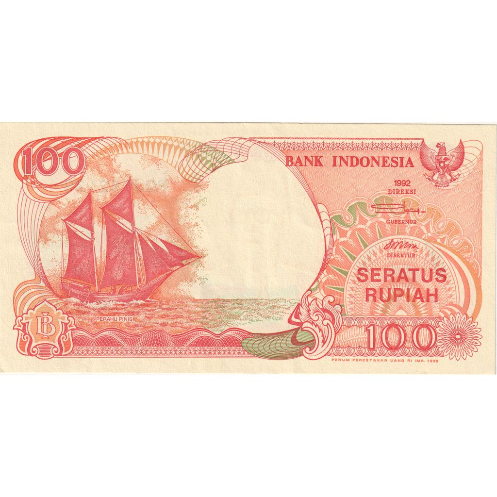 Indonésia, 100 Rupiah, 1992-1996, UNC(64)