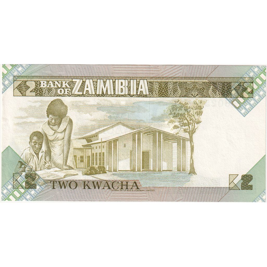 Zambia, 2 Kwacha, UNC(65-70)