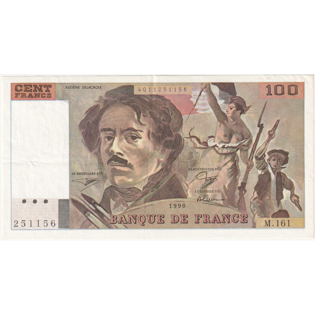 Francja, 100 Francs, Delacroix, M.161, AU(50-53)