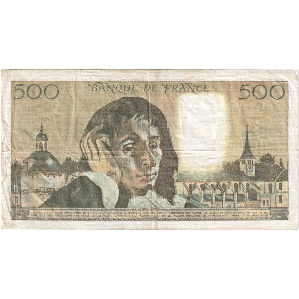 France, 500 Francs, Pascal, 1979-06-07, A.101, TB+