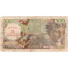 Banknote, Algeria, 5 NF on 500 Francs, 1956-11-07, F(12-15)