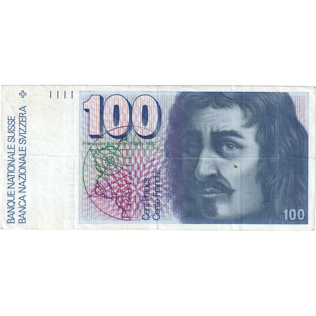 Svizzera, 100 Francs, 1991, BB