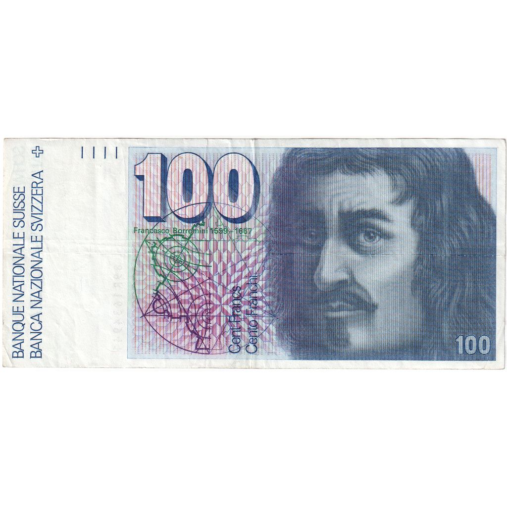 Svizzera, 100 Francs, 1989, BB