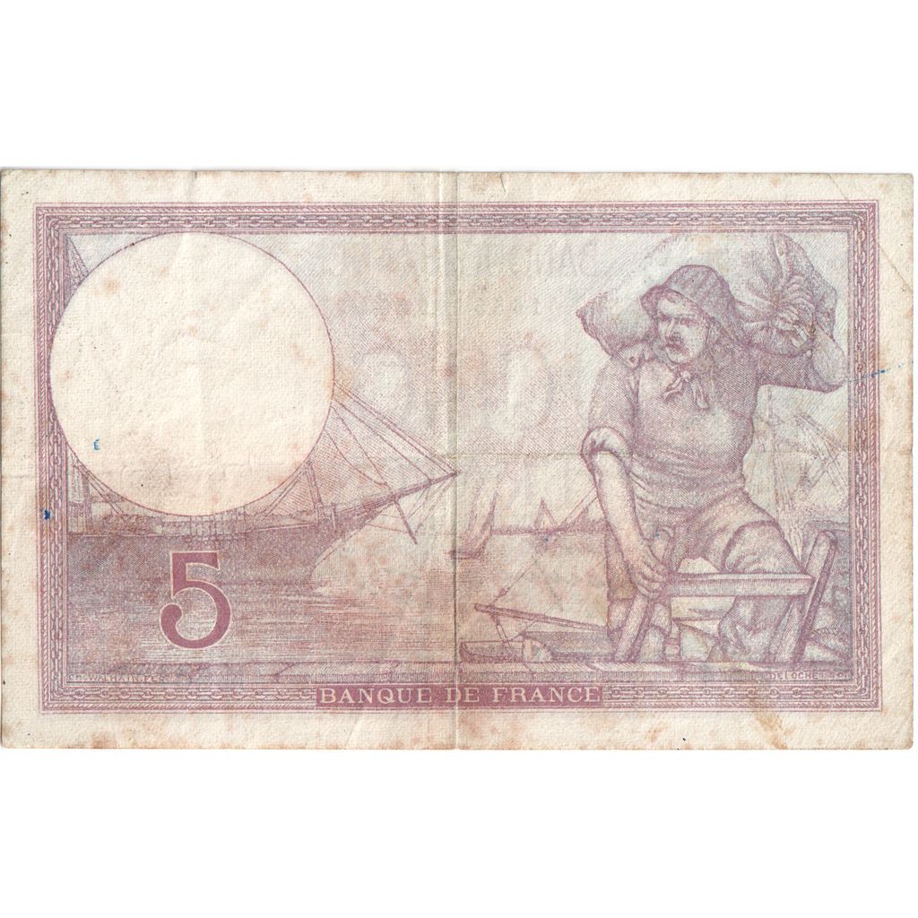 Frankrijk, 5 Francs, Violet, 1940-11-28, K.66125, B+