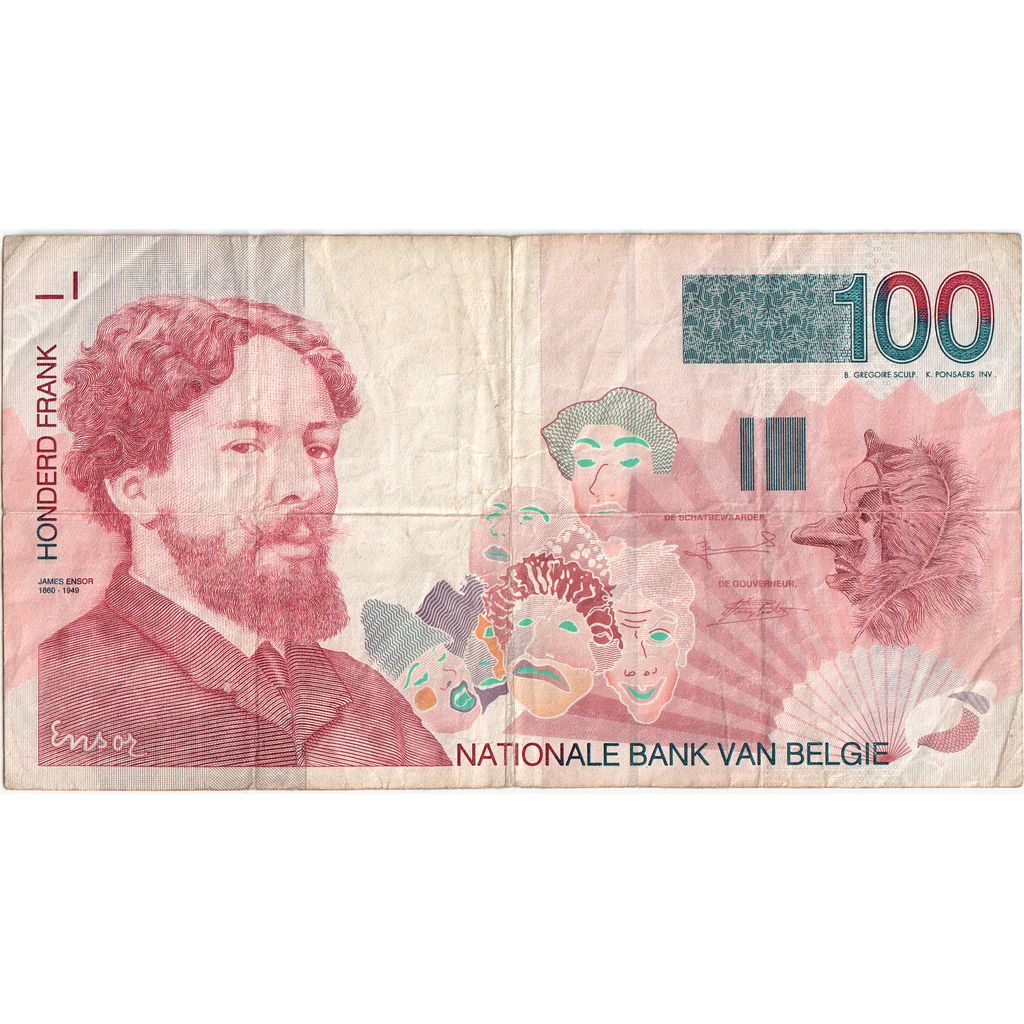 Belgia, 100 Francs, VF(20-25)