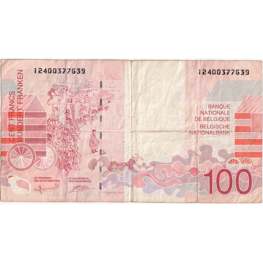 Belgia, 100 Francs, VF(20-25)