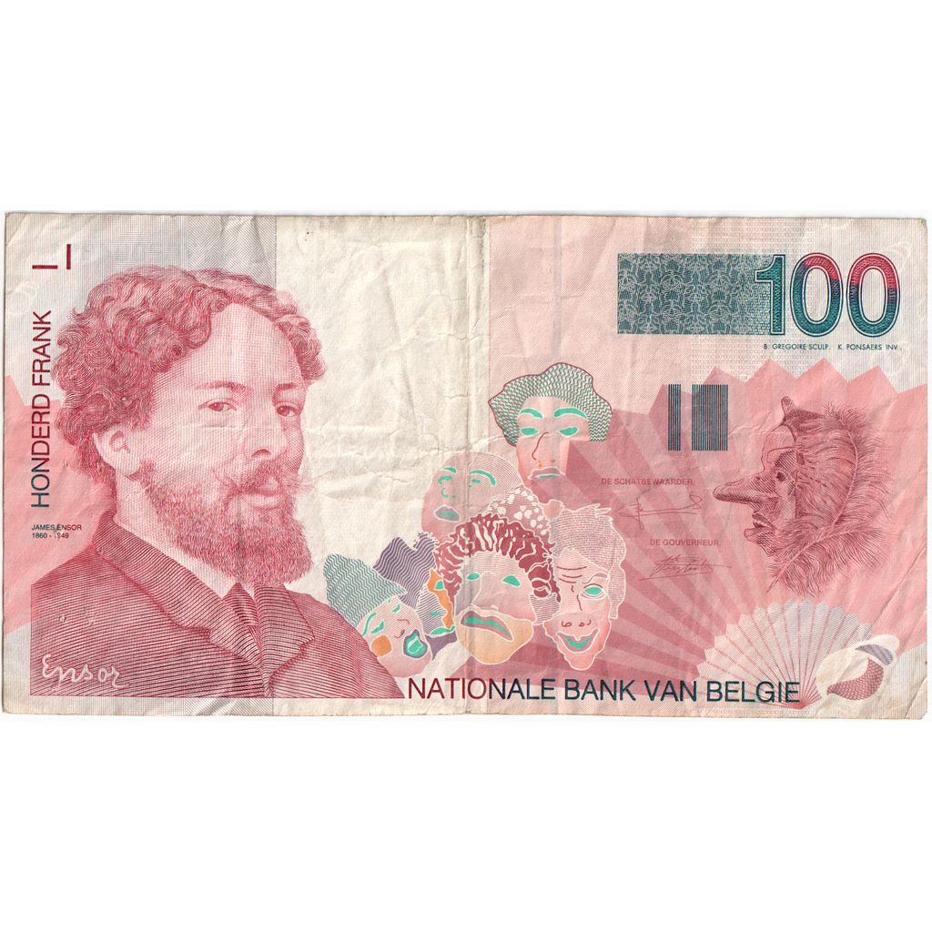 Banknote, Belgium, 100 Francs, VF(20-25)