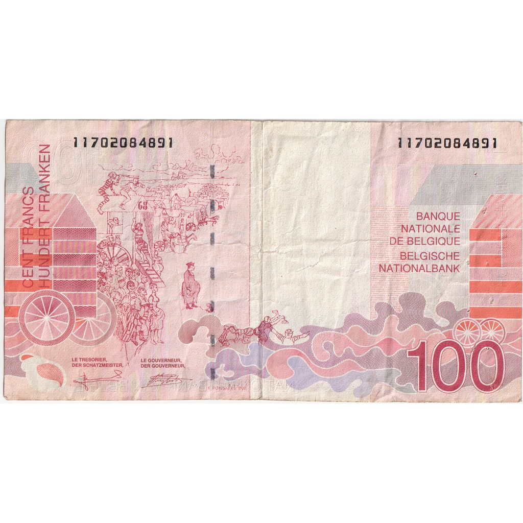 Banknote, Belgium, 100 Francs, VF(20-25)