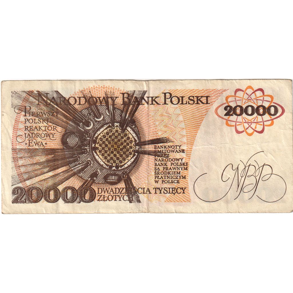 Banknote, Poland, 20,000 Zlotych, 1989-02-01, VF(20-25)