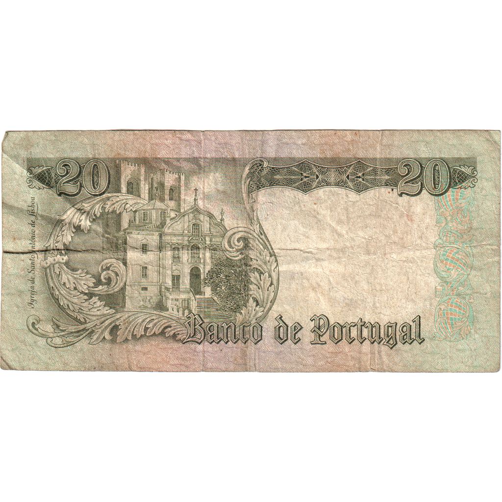 Portugal, 20 Escudos, 1964-05-26, B+