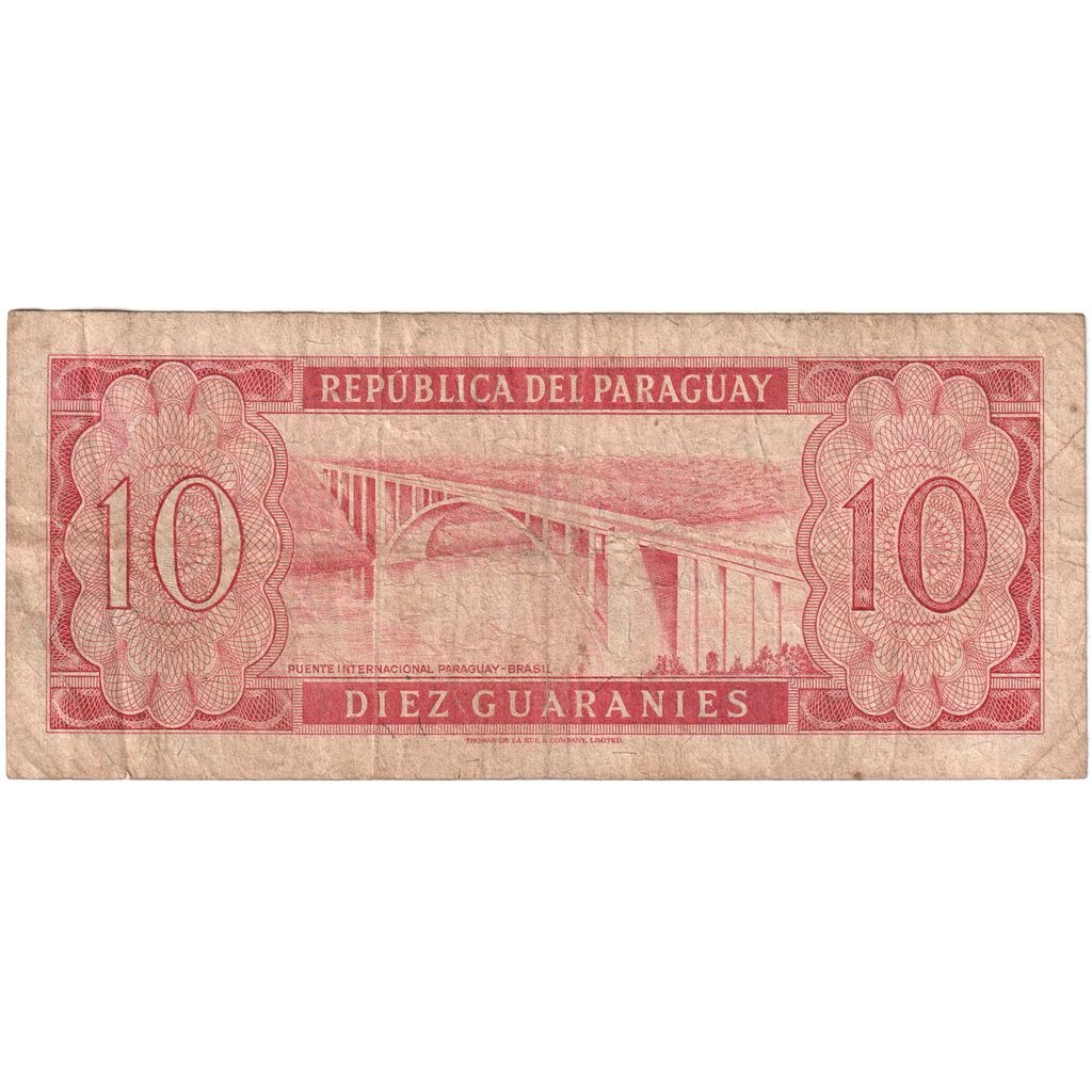 Paraguay, 10 Guaranies, B+
