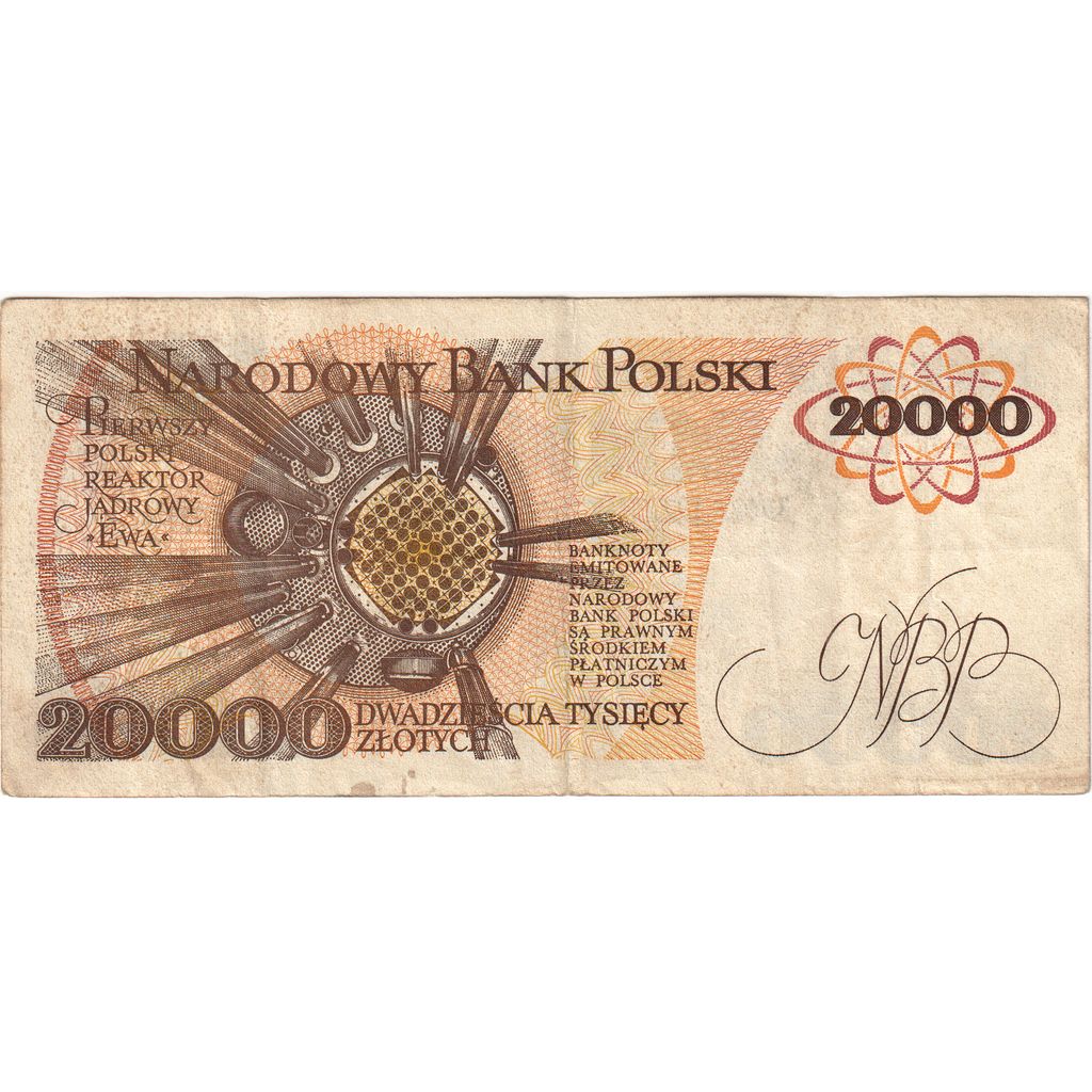 Banknote, Poland, 20,000 Zlotych, 1989-02-01, VF(20-25)