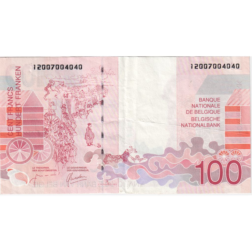 Belgium, 100 Francs, EF(40-45)