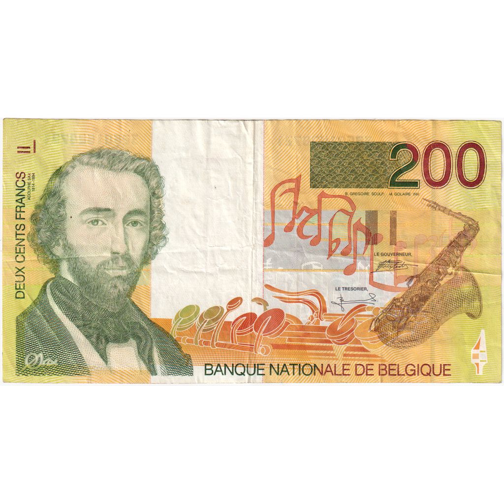 Bélgica, 200 Francs, EF(40-45)
