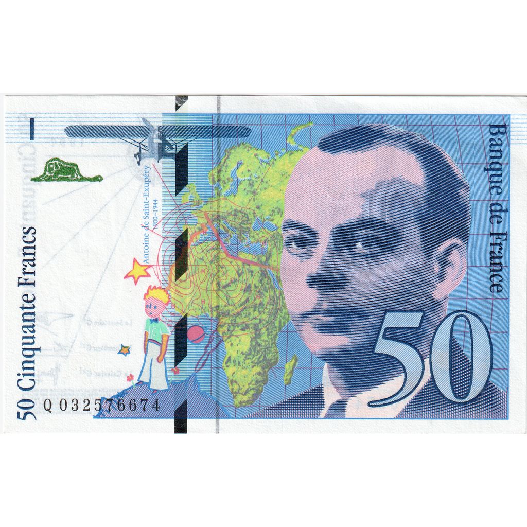 Francia, 50 Francs, St Exupéry, Q 032576674, FDS