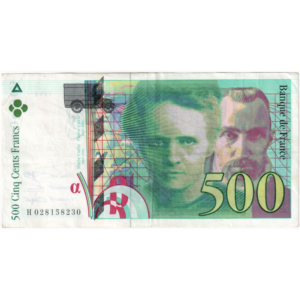Frankrijk, 500 Francs, Pierre et Marie Curie, 1994, H 028158230, TB+