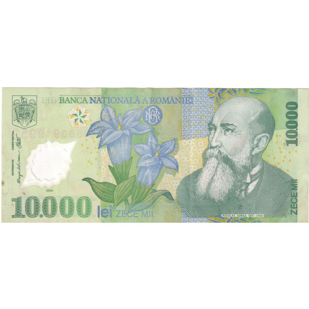 Romania, 10,000 Lei, 2000, BB