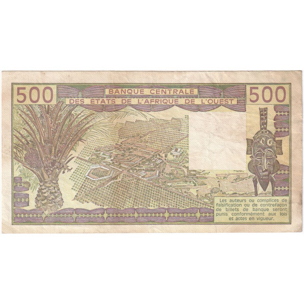 États de l'Afrique de l'Ouest, 500 Francs, TB+