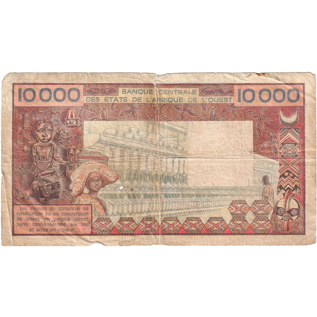 West Afrikaanse Staten, 10,000 Francs, TB
