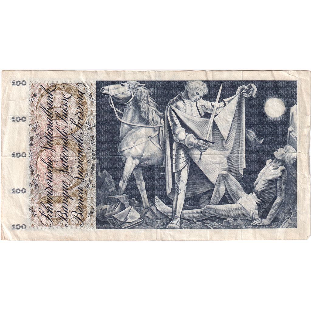 Suisse, 100 Franken, 1973-03-07, TB+