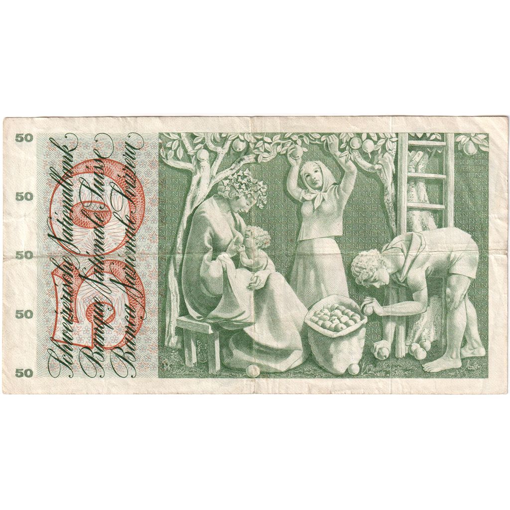 Billet, Suisse, 50 Franken, 1973, 1973-03-07, TTB