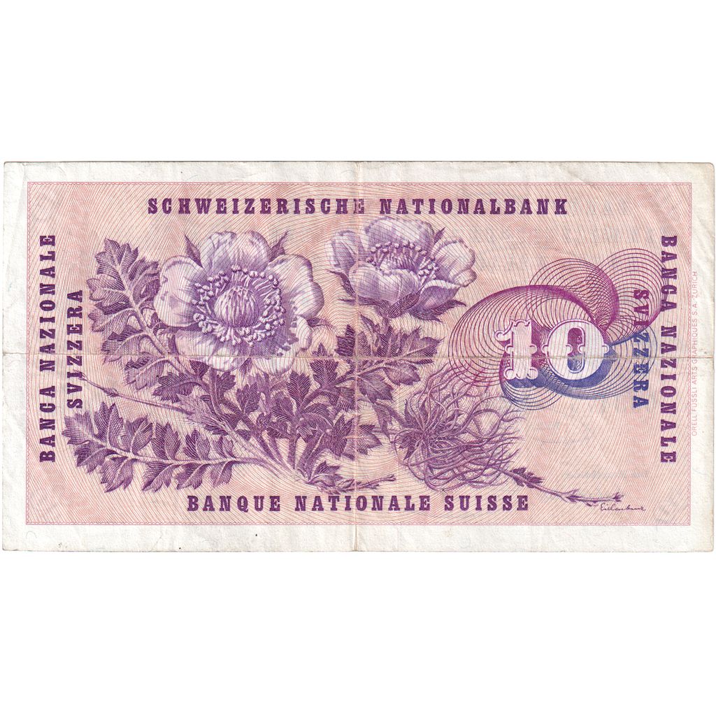 Szwajcaria, 10 Franken, 1971-02-10, EF(40-45)