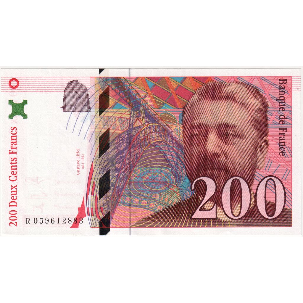 France, 200 Francs, Eiffel, R 059612883, AU(55-58)