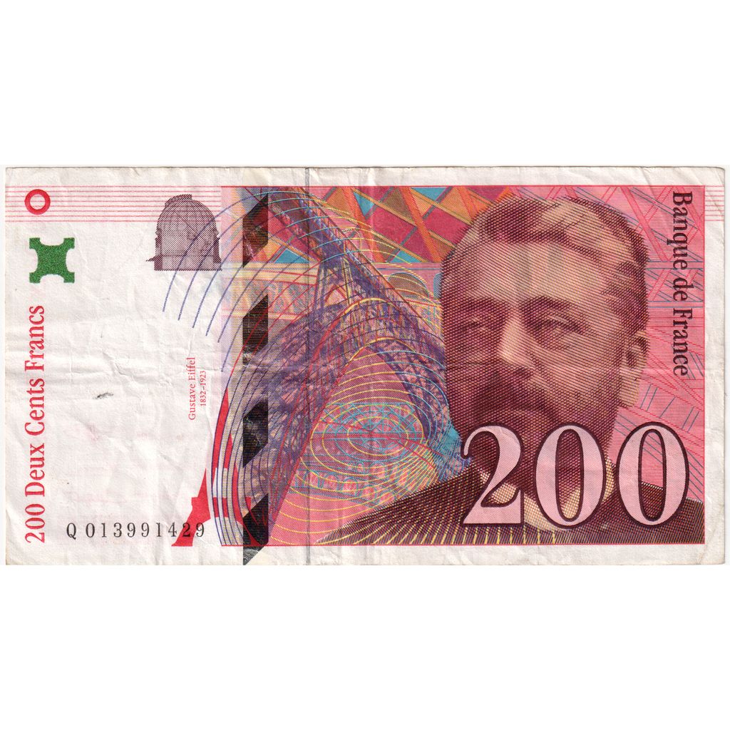 Frankrijk, 200 Francs, Eiffel, Q 013991429, TB+