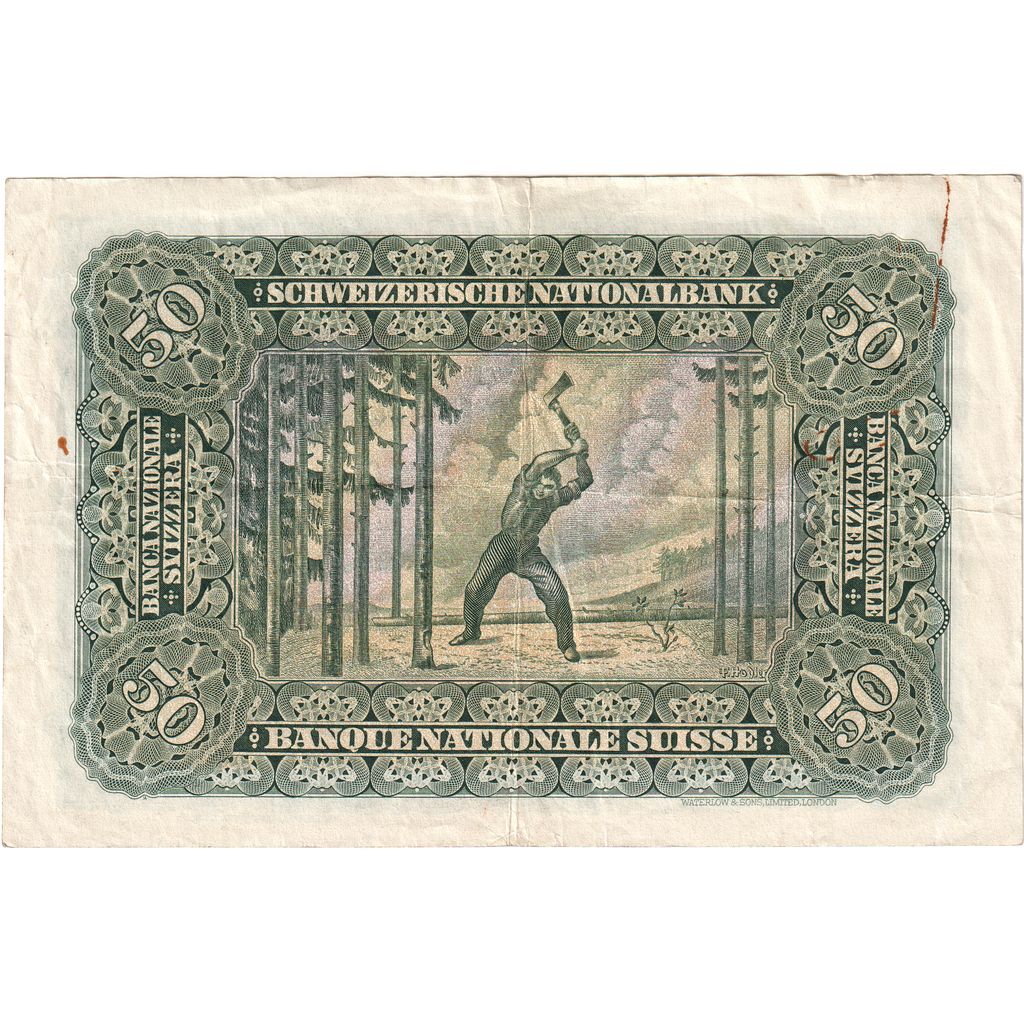 Switzerland, 50 Franken, 1955-12-29, EF(40-45)