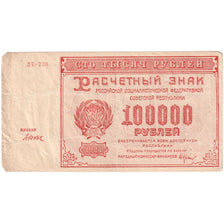 Russia, 100,000 Rubles, Undated (1921), EF(40-45)