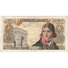 France, 100 Nouveaux Francs, Bonaparte, 1962-10-04, Y.195, VF(20-25)