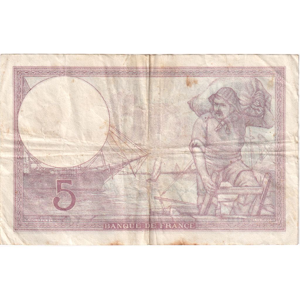 Frankreich, 5 Francs, 1940-12-12, Y.67419, S+