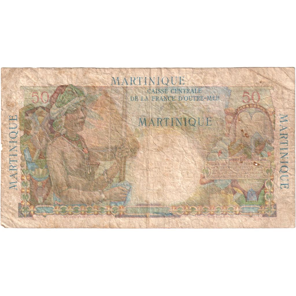 Martinique, 50 Francs, 99421 X.41, VF(20-25)