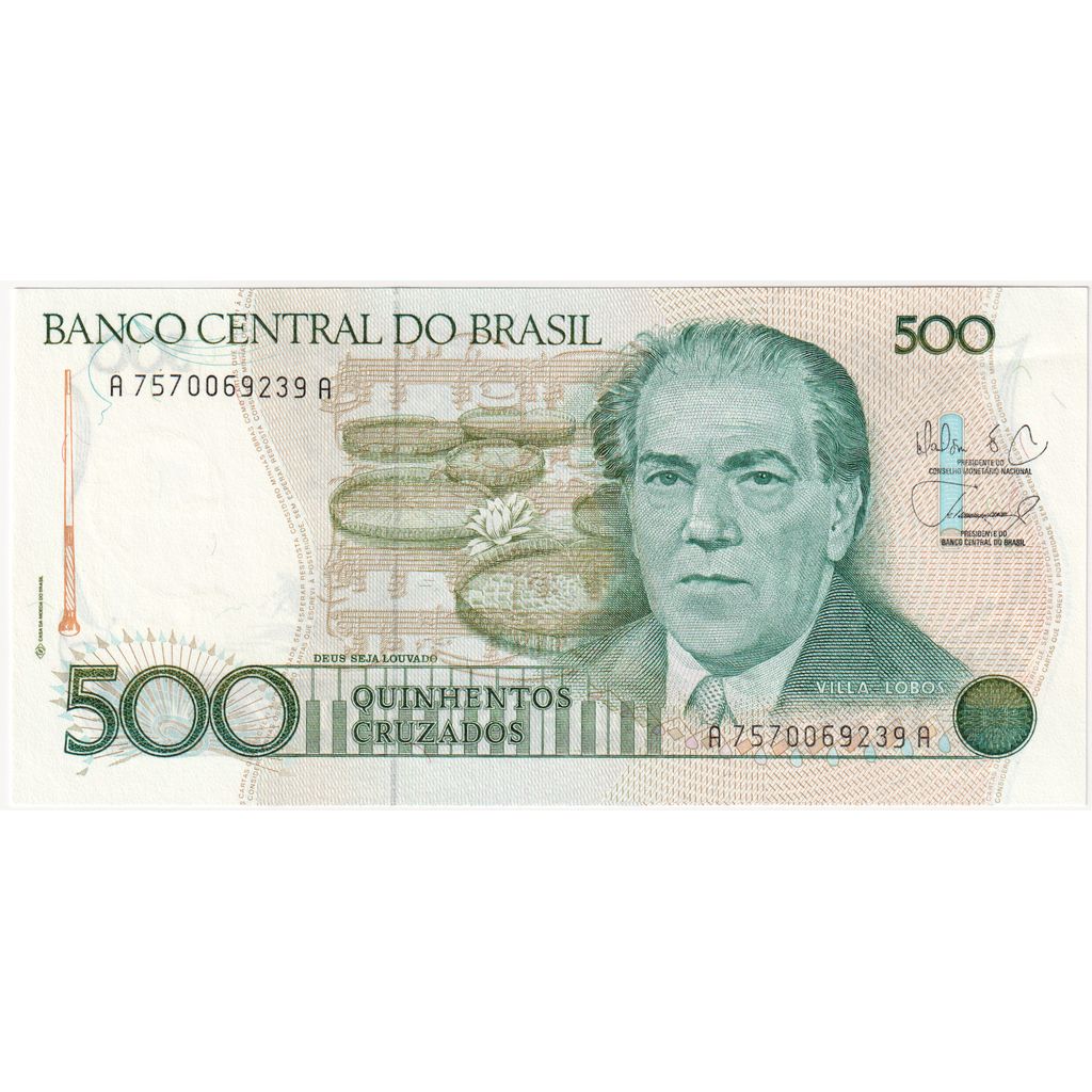 Brazil, 500 Cruzados, UNC(60-62)
