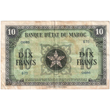 Morocco, 10 Francs, 1944-03-01, VF(30-35)